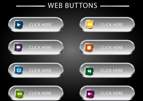 Web Button Standard Sizes